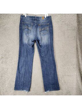 Wrangler Jeans Womens 10 Tall Blue Stretch Denim Bootcut *Read*
